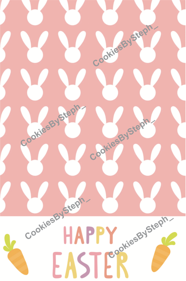 Happy Easter Cookie Card