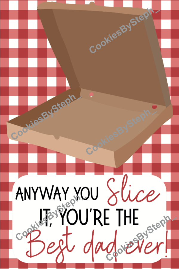 Pizza Dad Cookie Card